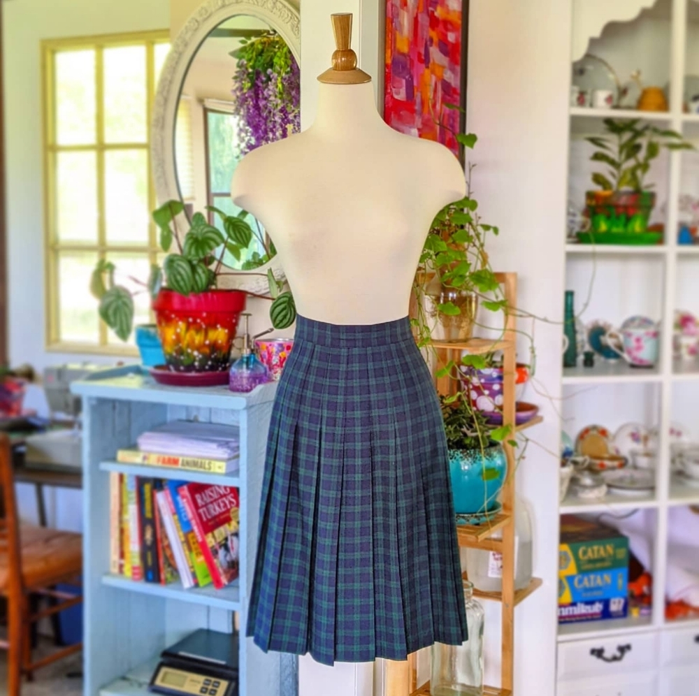 Vintage School Girl Pleated Skirt
